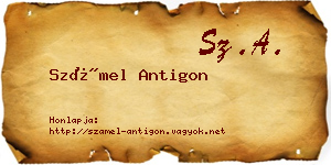Számel Antigon névjegykártya